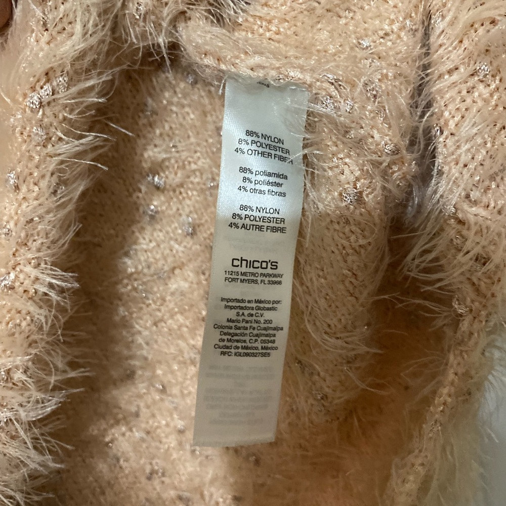 Chico’s Luxurious Fuzzy Sweater, has shimmer! - Picture 10 of 13